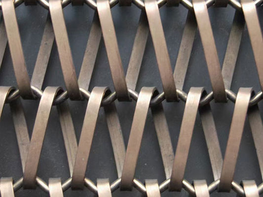 Tecido de malha de metal tecido arquitetônico criar tecelagem Ss malha de fio tecido