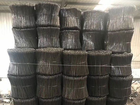 Grão Galvanizado Double Loop Wire Ties Preto Annealed 3 polegadas - 40 polegadas de comprimento