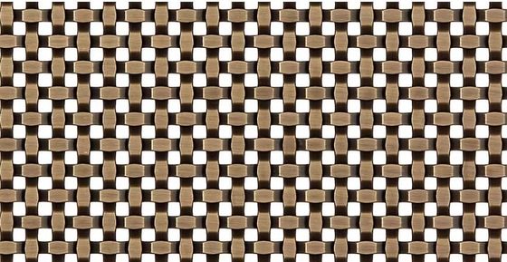 Construção de fachada Trellis Decorative Screen Mesh 1,2 mm-4.0 mm Diâmetro de fio