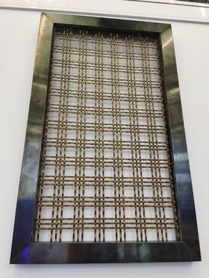 Ecrã de malha metálica decorativa resistente à ferrugem