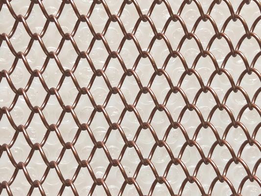 Malha de tela decorativa durável com 1,0 mm 1,2 mm de diâmetro de fio para tetos