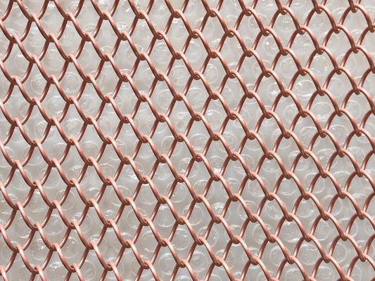 Grelha de tela decorativa com material personalizável e abertura de 4 mm-10 mm