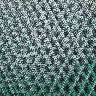 3.4mm Selvedge Soldado Rede de Razor Resistência à Corrosão Forma redonda