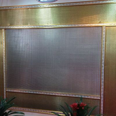 1.0mm 1,2mm rede de tela decorativa para fachadas de edifícios ignífugo