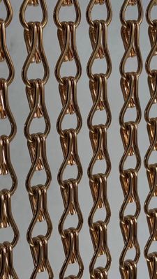 Telas de malha metálica única moderna Tratamento de janelas